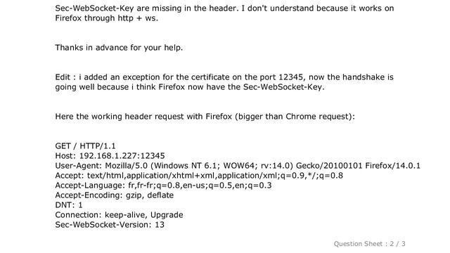 HTML : Secure WebSocket (wss://) doesn't work on Firefox смотреть онлайн