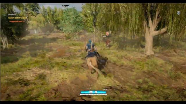 Assassin's Creed Origins Escort Sobek's Child смотреть онлайн