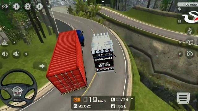 Dj pickup + Forest map mod || Best map route in bus simulator indonesia, bussid mod, смотреть онлайн