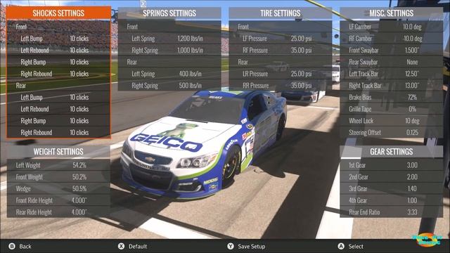Nascar Heat Evolution - Kansas Race Setup смотреть онлайн