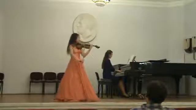 Debussy - "La Fille aux cheveux de lin" (Evgeniya Levina, violin) смотреть онлайн