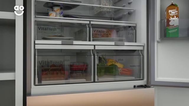 Bosch Fridge Freezer KGN864IFA Product Overview | ao.com смотреть онлайн