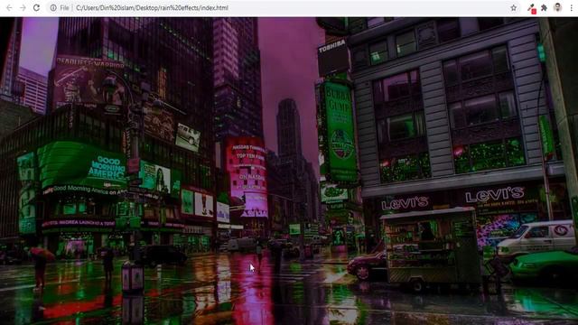 CSS Rain Effects With Awesome Animated Background | CSS Animation Effects смотреть онлайн