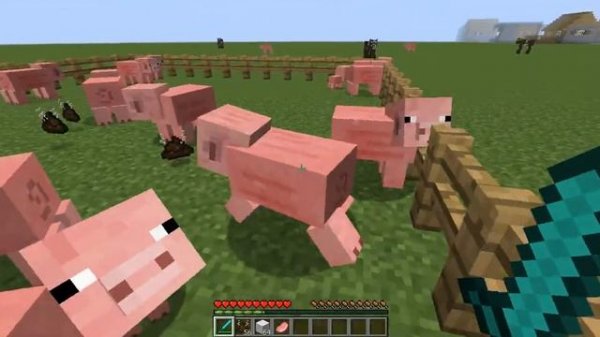 Мод на срущих свиней (Minecraft Pig Manure 1.7.10)