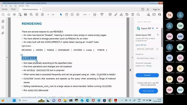 PostgreSQL Training 20230418 140645 Meeting Recording смотреть онлайн