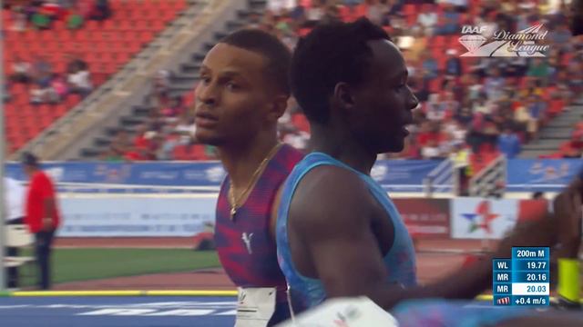 Andre De Grasse 20.03 wins the Men's 200m - IAAF Diamond League Rabat 2017 смотреть онлайн