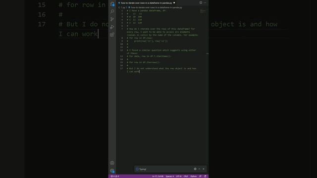 python - How to iterate over rows in a DataFrame in Pandas смотреть онлайн