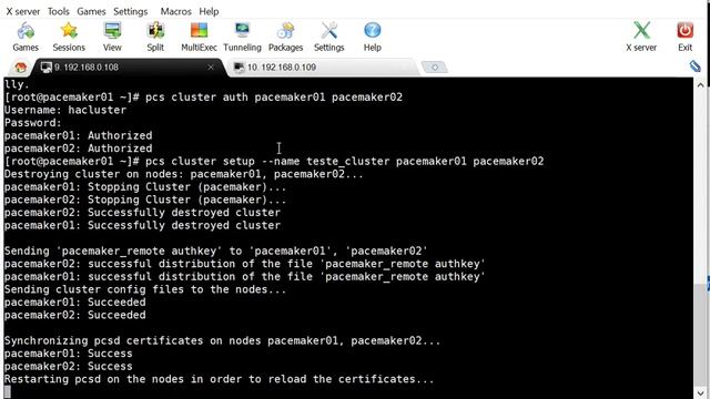 Instalação e configuração do pacemaker смотреть онлайн