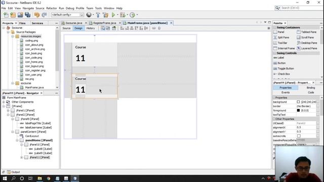 Custom View Modern UI - Java GUI Swing Tutorial Netbeans смотреть онлайн