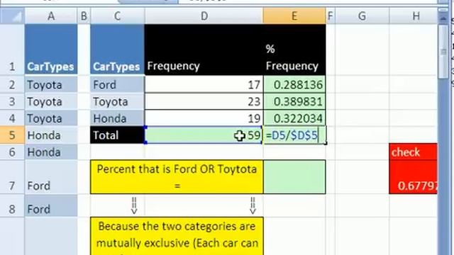 Excel Statistics 07: Calculate Proportions and Percentages смотреть онлайн