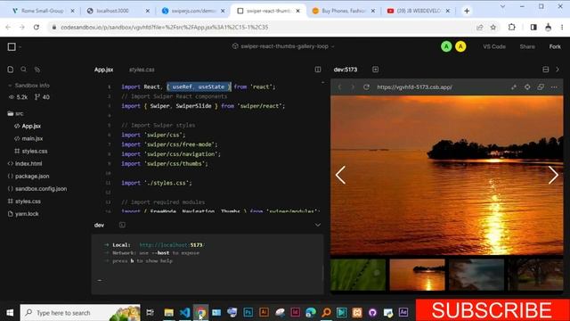 Building Image Slider Component With Thumbnails Using Next Js 13 And Swiper Js |#011