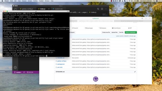 How to Deploy a Gatsby JS site to Netlify using Git Hub смотреть онлайн