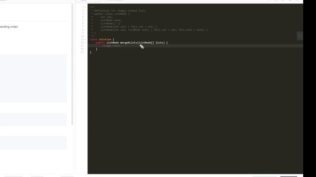 LeetCode 23 Merge k Sorted Lists - Heap - Java смотреть онлайн