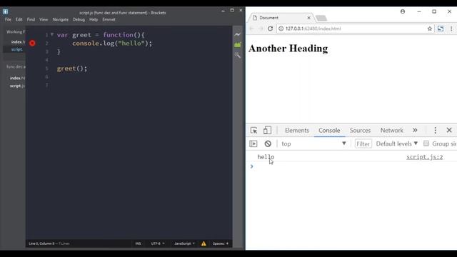 The difference between function declaration and function statement in JavaScript смотреть онлайн