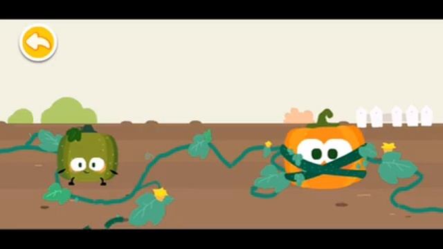 Учим овощи и фрукты часть 1 Весёлая ферма, мультик игра смотреть онлайн