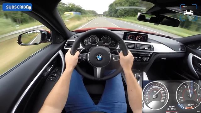 BMW 3 Series 2017 M Sport 335D Test Drive Interior POV Autobahn Acceleration