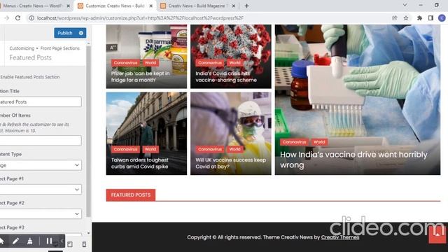 Creativ News - Theme Setup смотреть онлайн