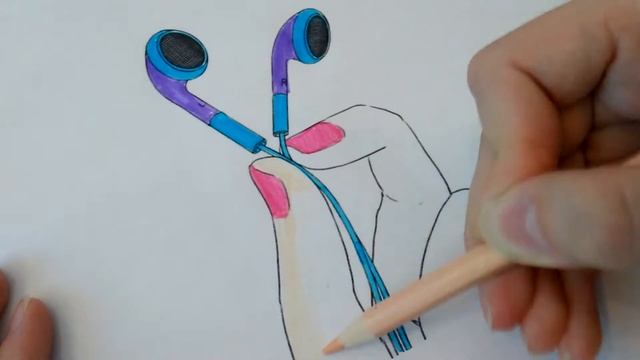 Раскраска наушники/? смотреть онлайн