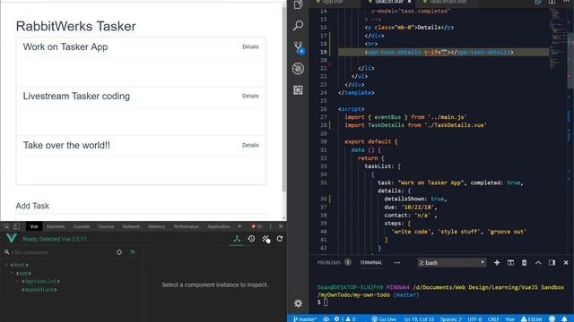 Live Coding |[ Vue.JS ]| Tasker App Ep. 01 смотреть онлайн