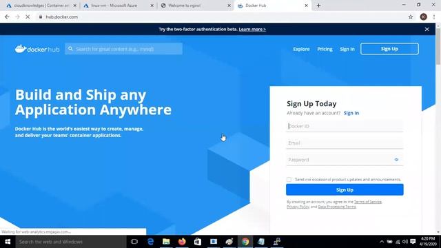 Azure | Azure Web APP Service Deploy In Docker Container |Hindi| By Sanjay Dahiya смотреть онлайн