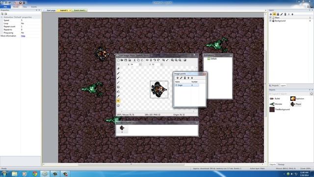 Game Development w/ Construct 2 Tutorial - 9 - Making Bullets Come From the Gun смотреть онлайн