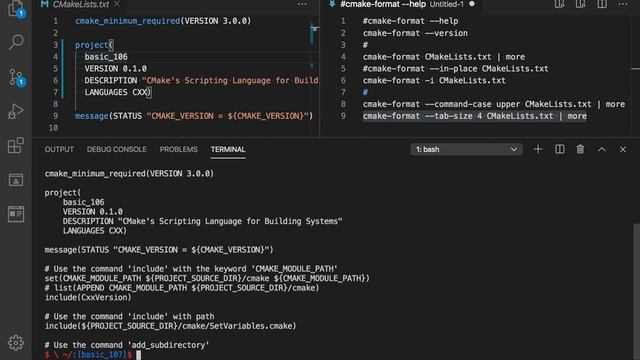 Hello, cmake_format! How to Format the 'CMake's File "basic_107" смотреть онлайн