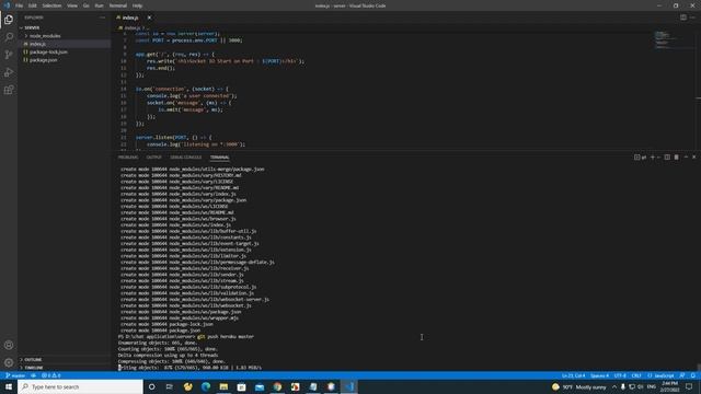 How to deploy node js socket server on heroku real time online chat application смотреть онлайн