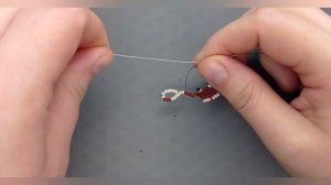 Собачка из #бисера для начинающих.