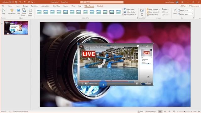 How to Insert YouTube Video in PowerPoint смотреть онлайн