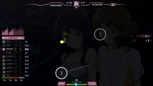 9.1⭐ sakamata1 | TRUE - Soundscape [Meg's Extra] +HDDT 99.49% (#1 1182pp FC) - osu! смотреть онлайн