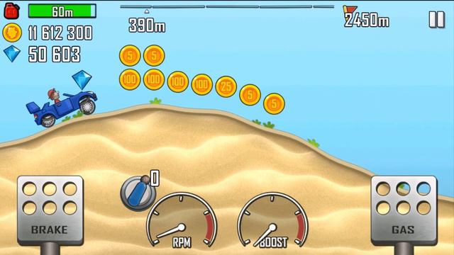 Hill Climb Racing - Gameplay Walkthrough Part 5 - Rally Car Amazing Drive (iOS, Android) смотреть онлайн