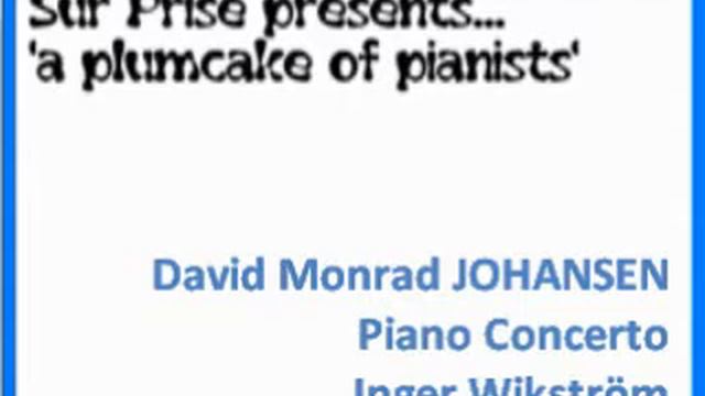 David Monrad Johansen Piano Concerto смотреть онлайн