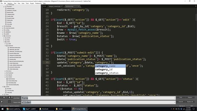 Step by step create an eCommerce website using php ecommerce #46 admin update category part 1 смотреть онлайн
