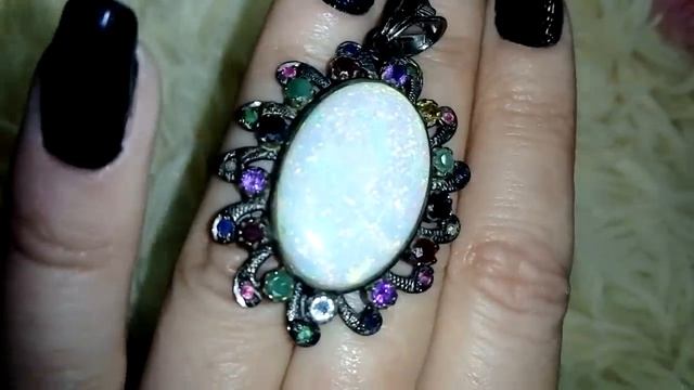 РОДИРОВАННОЕ СЕРЕБРО И РЕДКИЕ ВСТАВКИ, ОПАЛЫ И ПРИРОДНАЯ ШПИНЭЛЬ ✨???? смотреть онлайн
