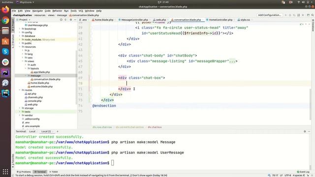 Chat App Tutorial with Laravel 7 & Socket.IO - Part 06 (Chat Body) смотреть онлайн