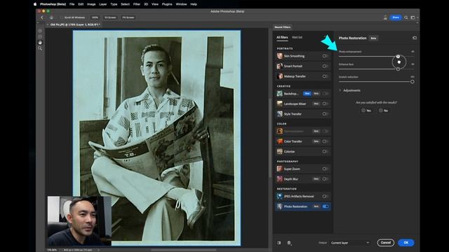 Adobe Photoshop Ai | Photo Restoration Tutorial смотреть онлайн