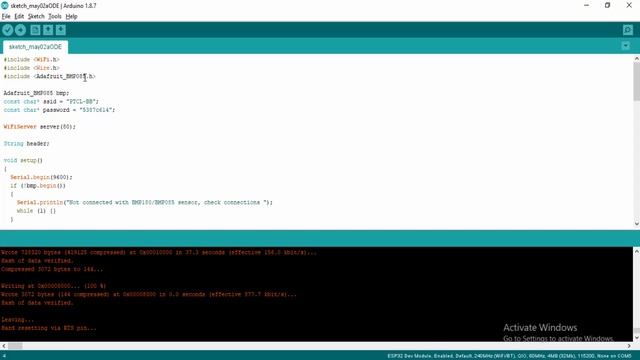 ESP32 BMP180 Web server with Arduino IDE смотреть онлайн