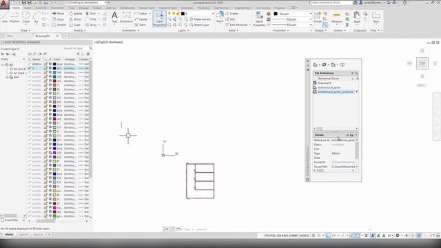 Delete an external file (X-ref) Manage Xrefs | AutoCAD Tips in 60 Seconds смотреть онлайн