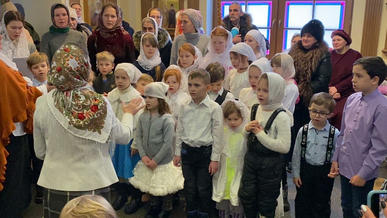 Рождественский концерт от воспитанников воскресной школы нашего храма. смотреть онлайн