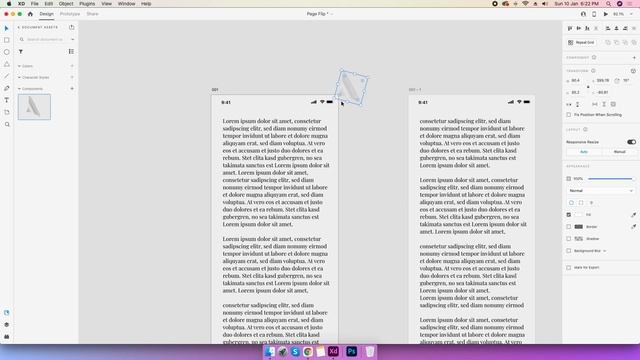 Page flip animation using Adobe XD 2021 I auto animate смотреть онлайн