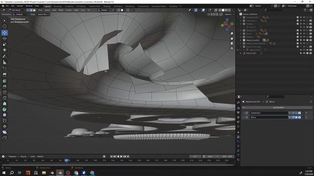 Lord Ganesha's Ornaments in Blender and Zbrush-Part 4 смотреть онлайн