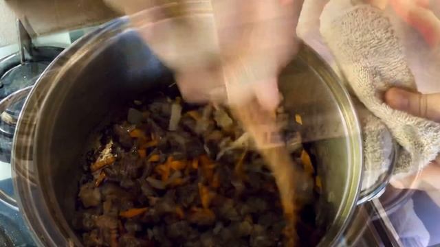 Восточный суп с мясом и овощами