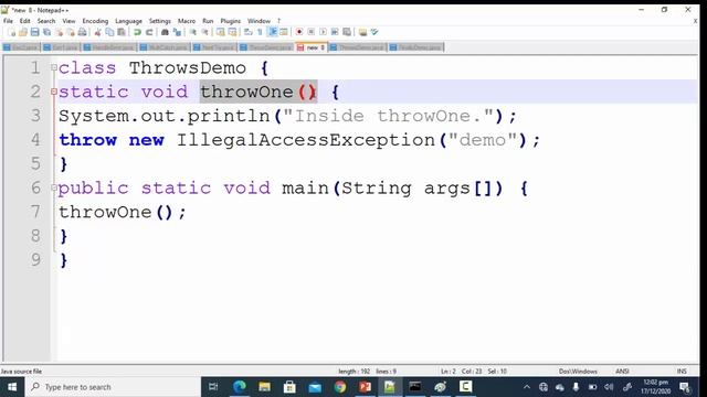 Java Lecture #6. Exception Handling, Throw, Throws and Finally in Java смотреть онлайн