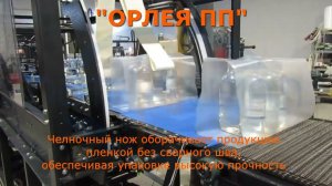 Групповая упаковка бутылок в термоусадочную пленку на подложке - Упаковочная машина МТУ ОРЛЕЯ ПП