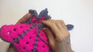 Кухонная прихватка цветок крючком на 8 марта/Kitchen crochet flower crochet for March 8