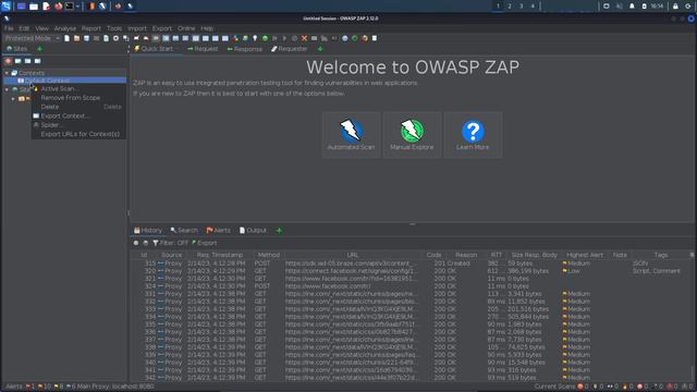 4.14. OWASP ZAP Context & Scope