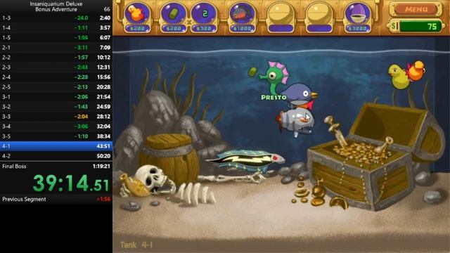 1:14:59 Insaniquarium Speedrun (Bonus Adventure) смотреть онлайн