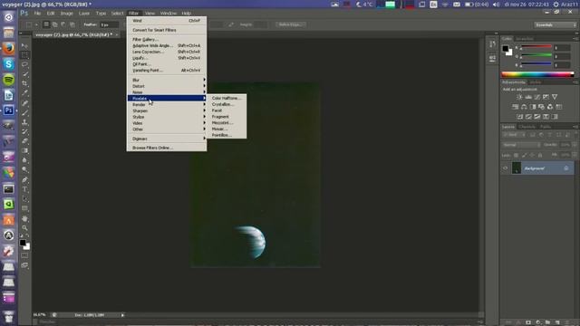 Photoshop CS6 testing on Ubuntu 13.10 смотреть онлайн