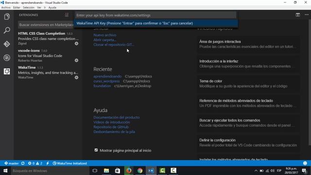 Visual Studio Code - Wakatime