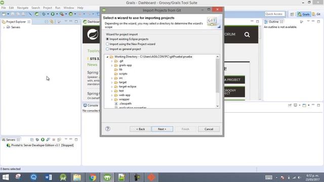 Error copiando proyecto grails a repositorio git смотреть онлайн